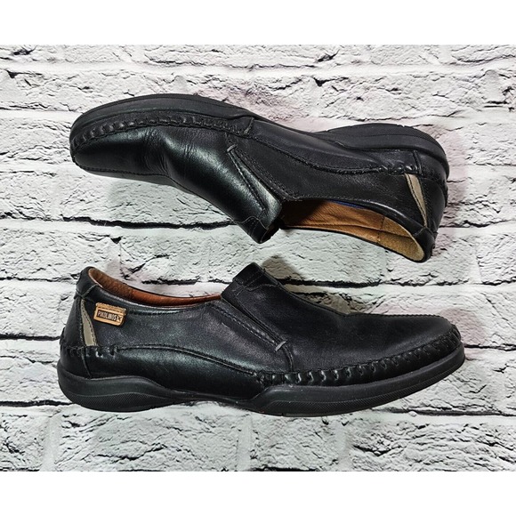 Pikolinos San Telmo Slip On Shoes Loafer Black Leather MENS SZ 6 - 6.5 EU 39 main image 5